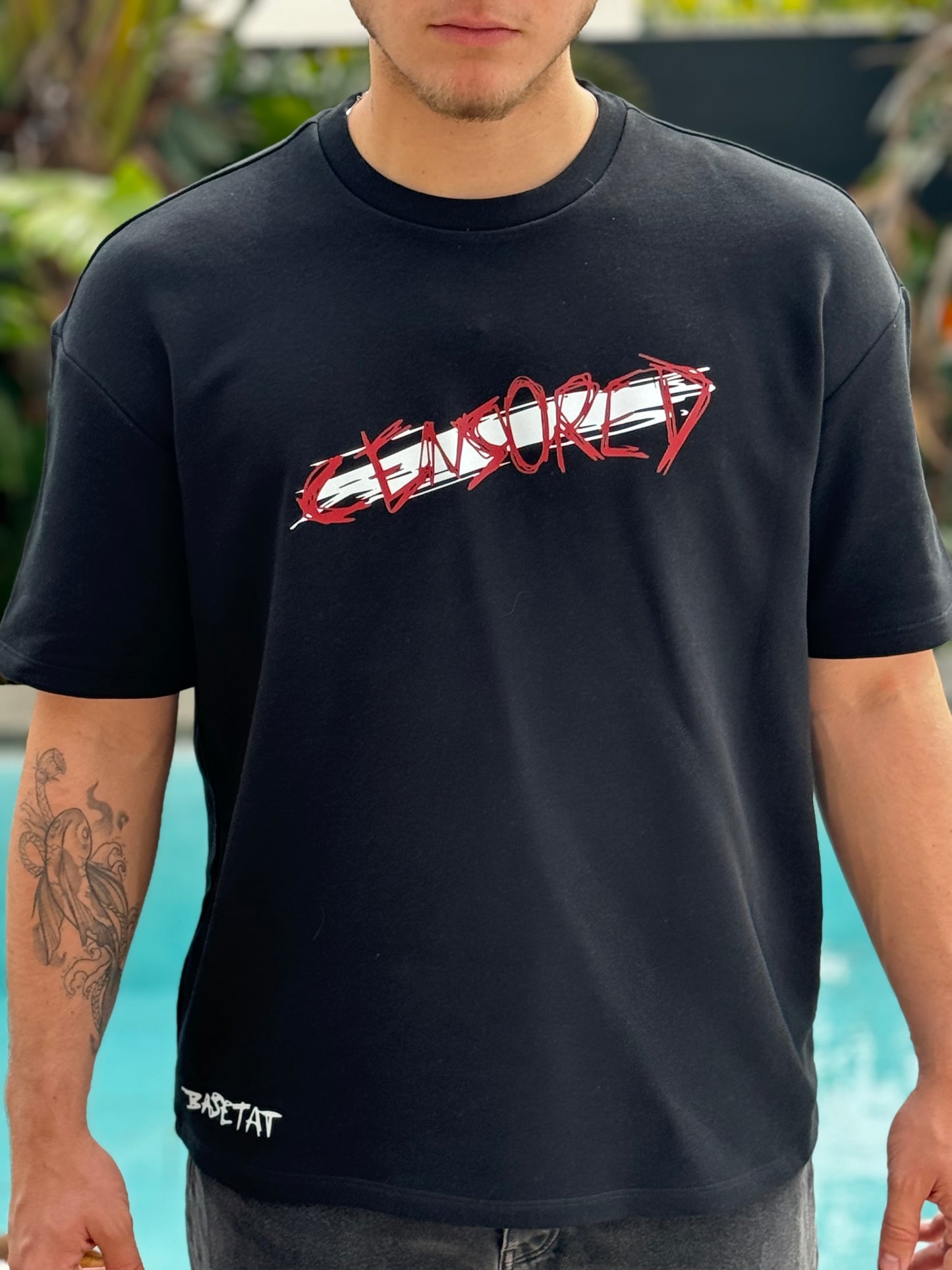 T-shirt oversize French Terry Censored